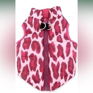 SMALLLEE LUCKY Hot Pink Camo Soft Padded Vest Harness for Small Dog Cat